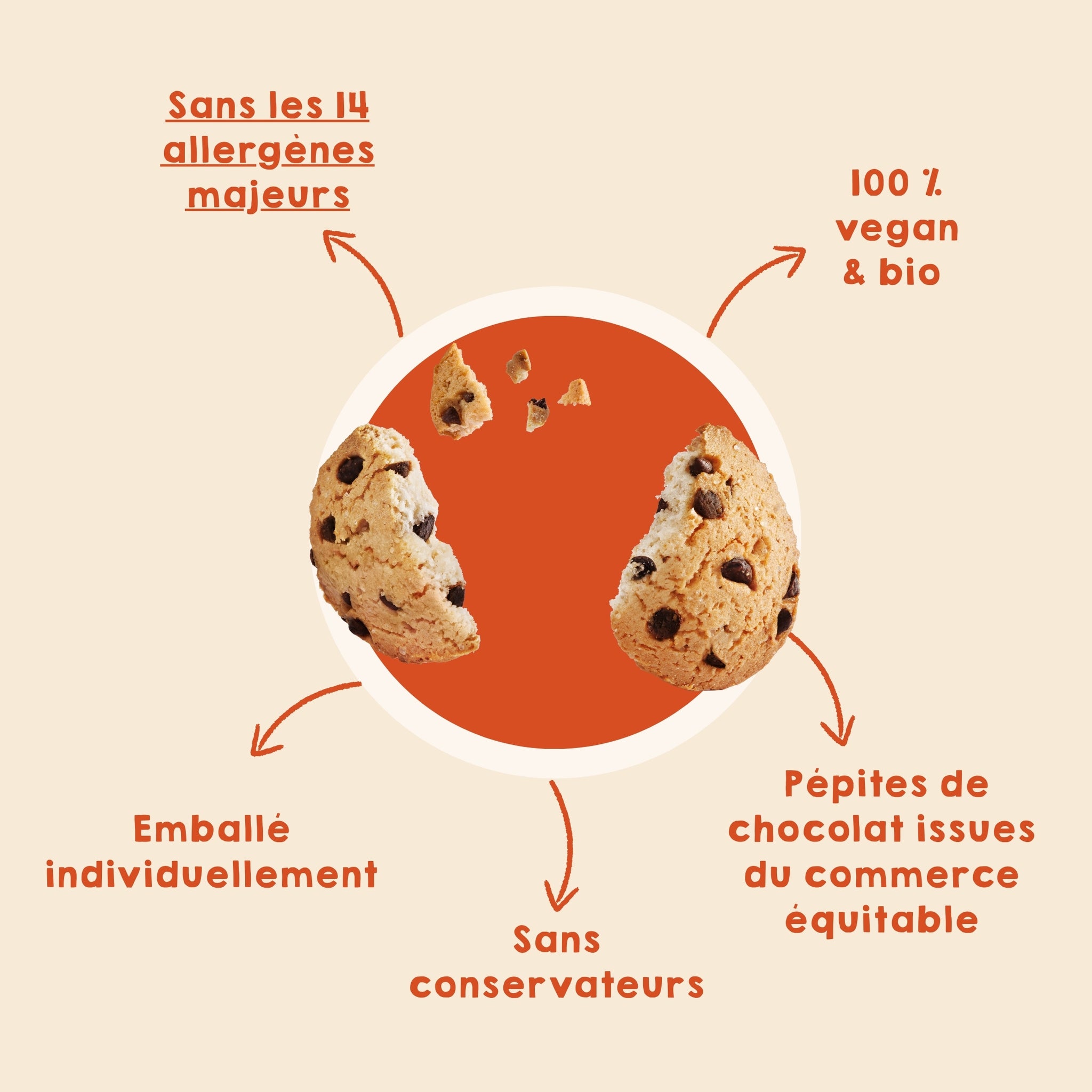Cookies aux pépites de chocolat