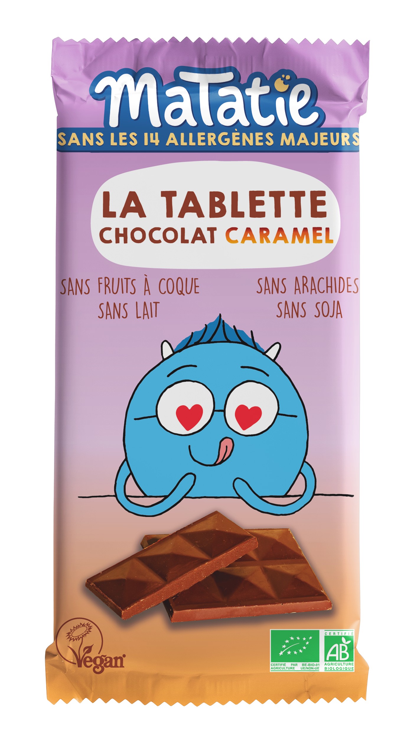 TABLETTE CHOCOLAT LAIT / CARAMEL