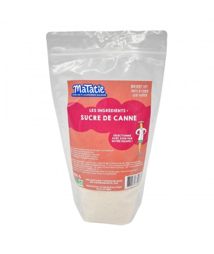 Les ingrédients : Sucre de canne