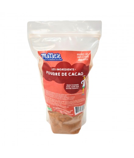 Les ingrédients : Poudre de cacao