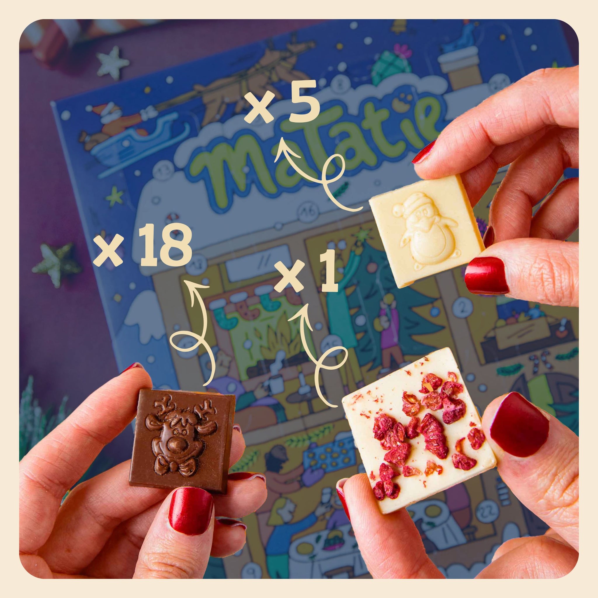 Blue Advent calendar