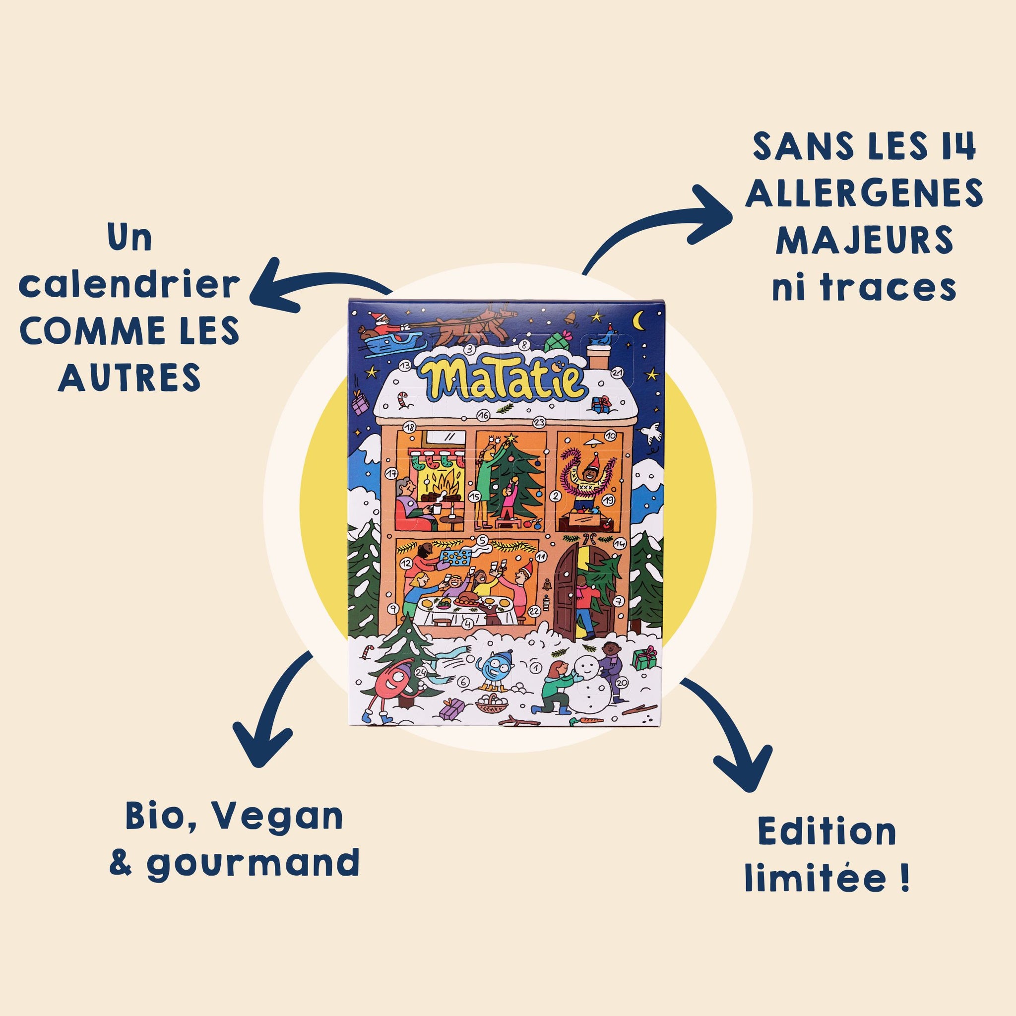 Blue Advent calendar