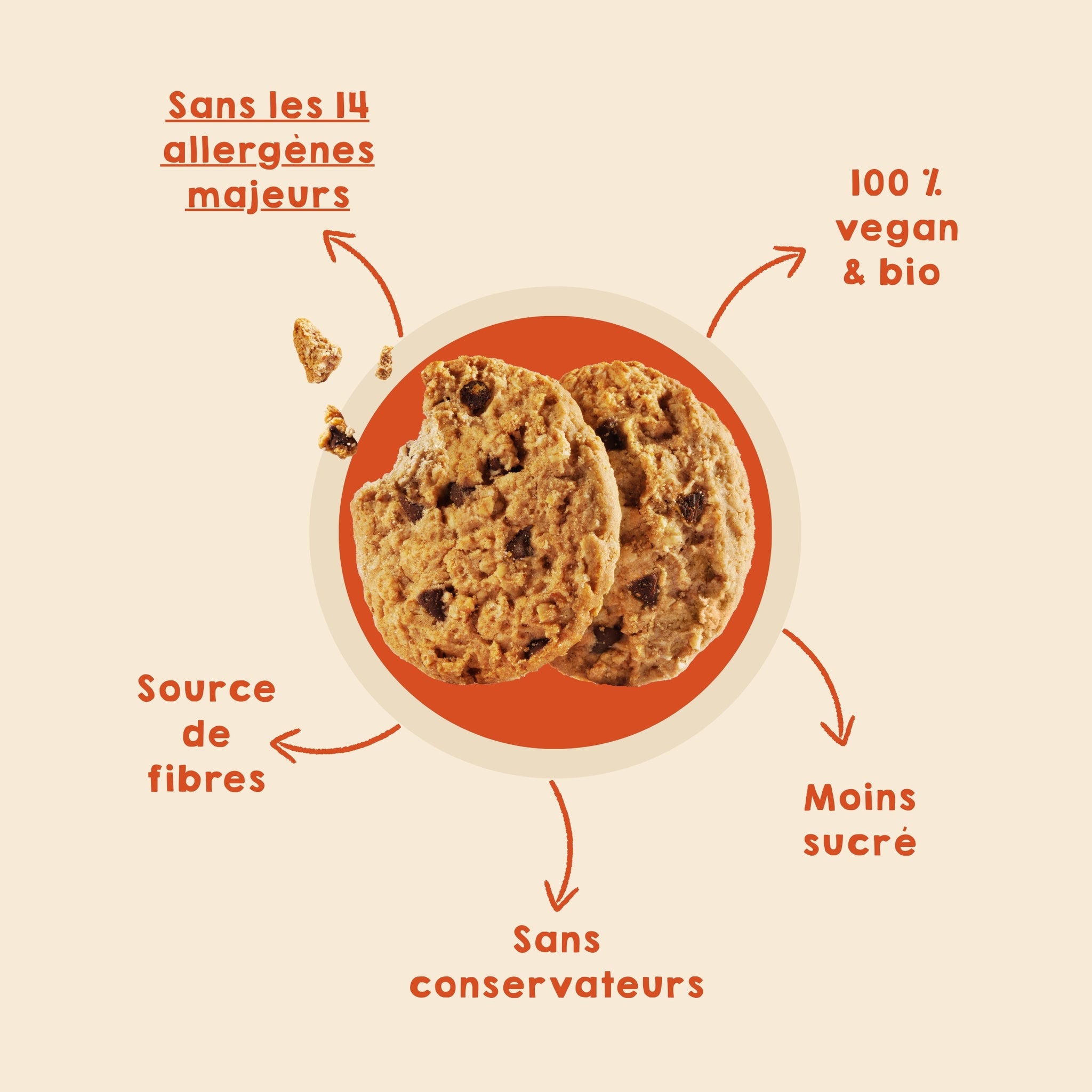 Petits déj aux pépites de chocolat
