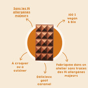 Tablette chocolat caramel