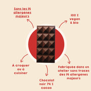 Tablette chocolat noir