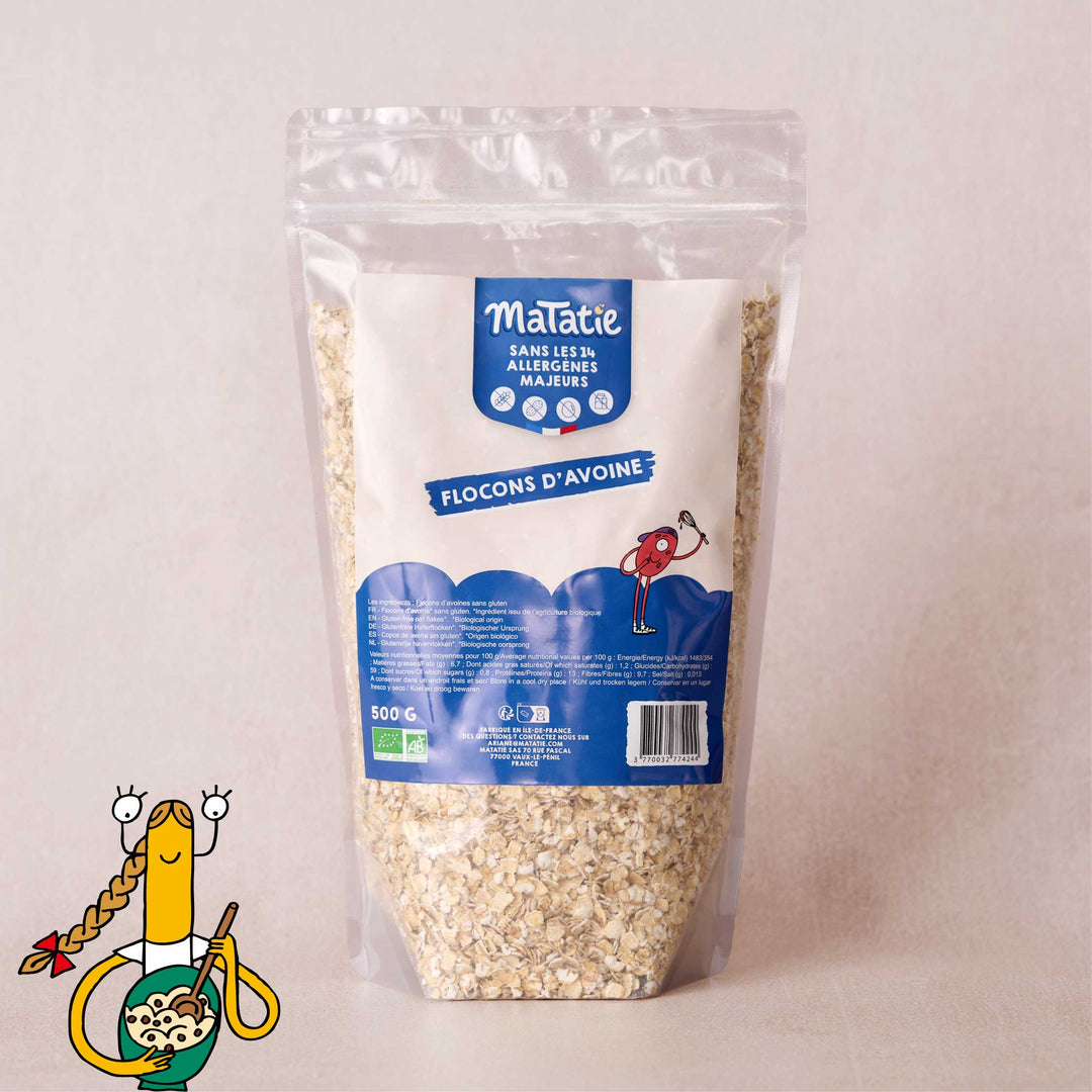 Flocons d'avoine sans gluten