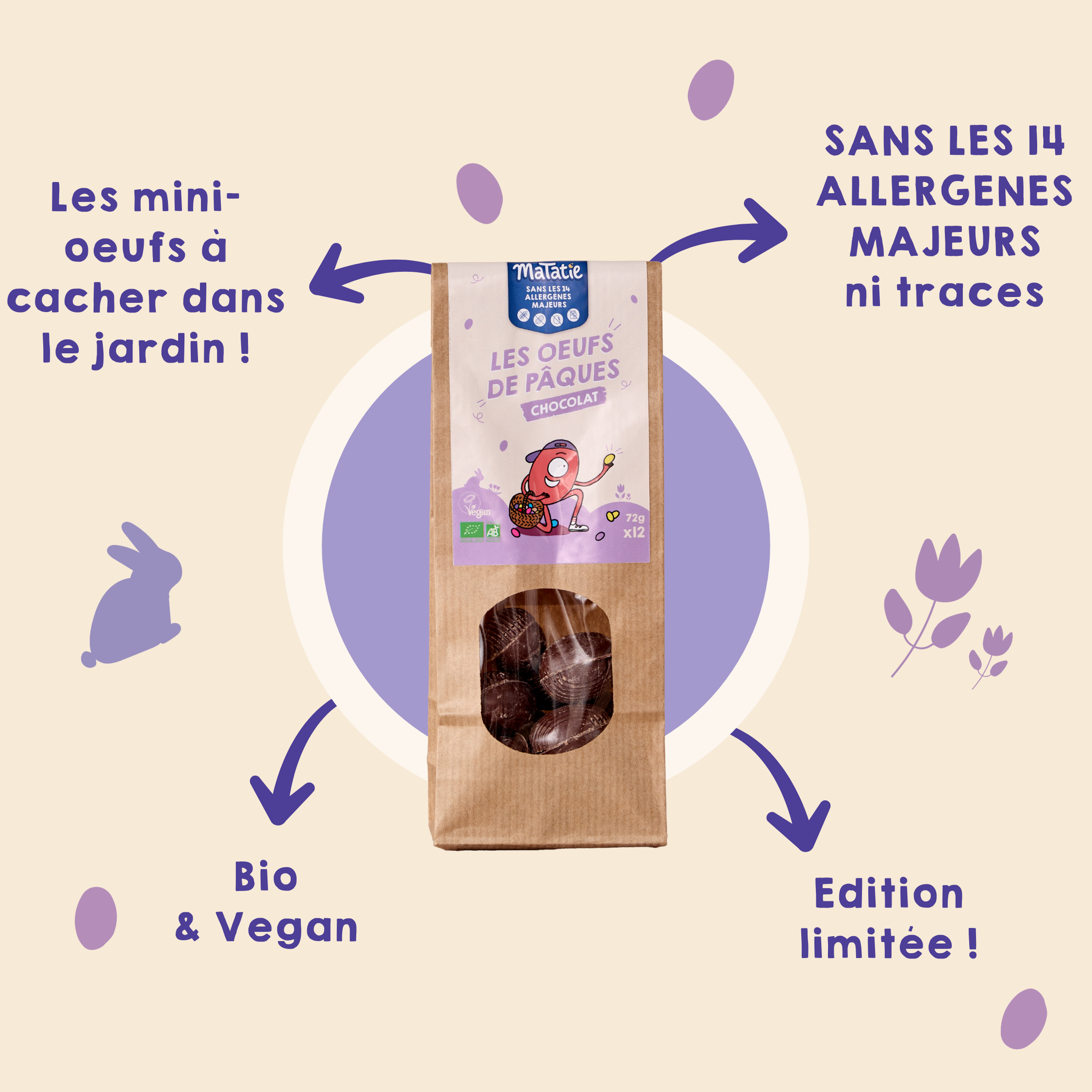 Les oeufs de Pâques - chocolat