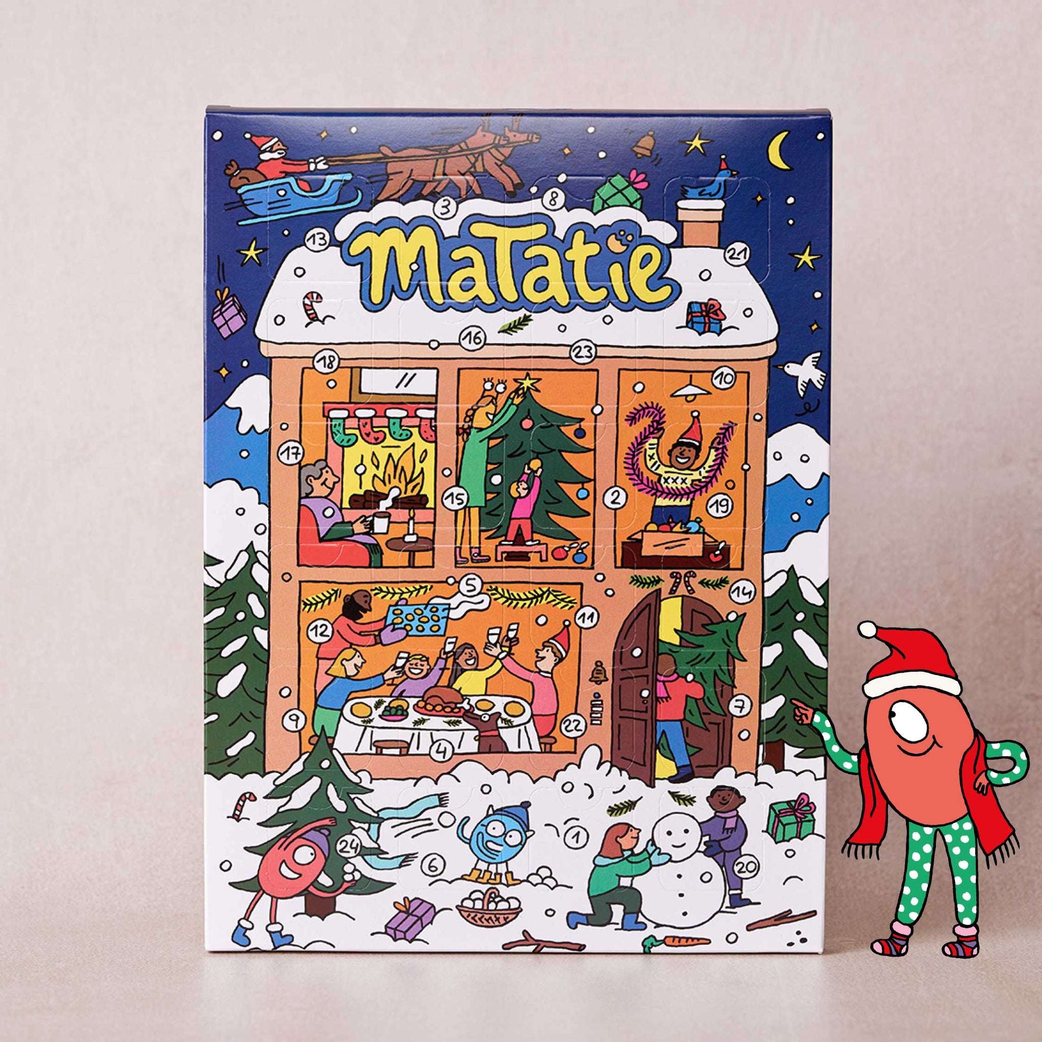 Blue Advent calendar