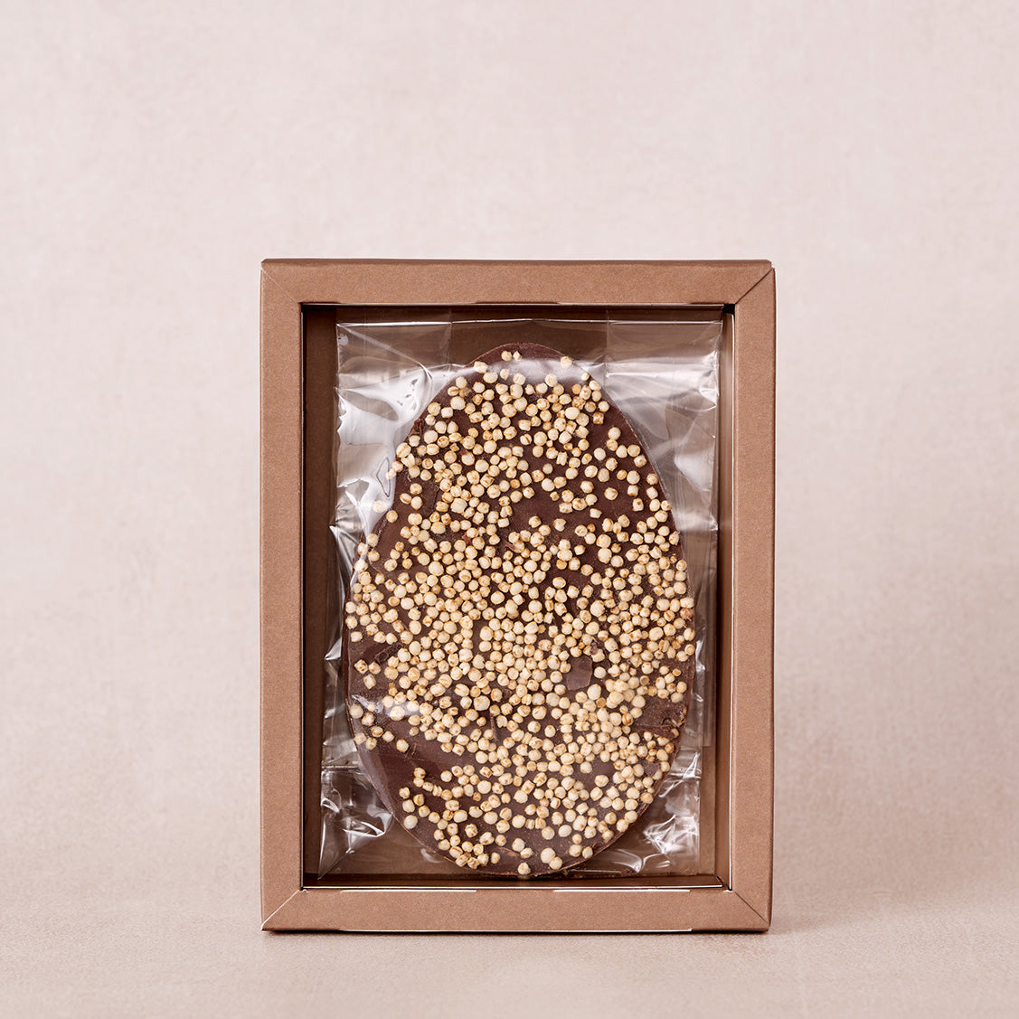 Oeuf plat chocolat et quinoa soufflé à partager