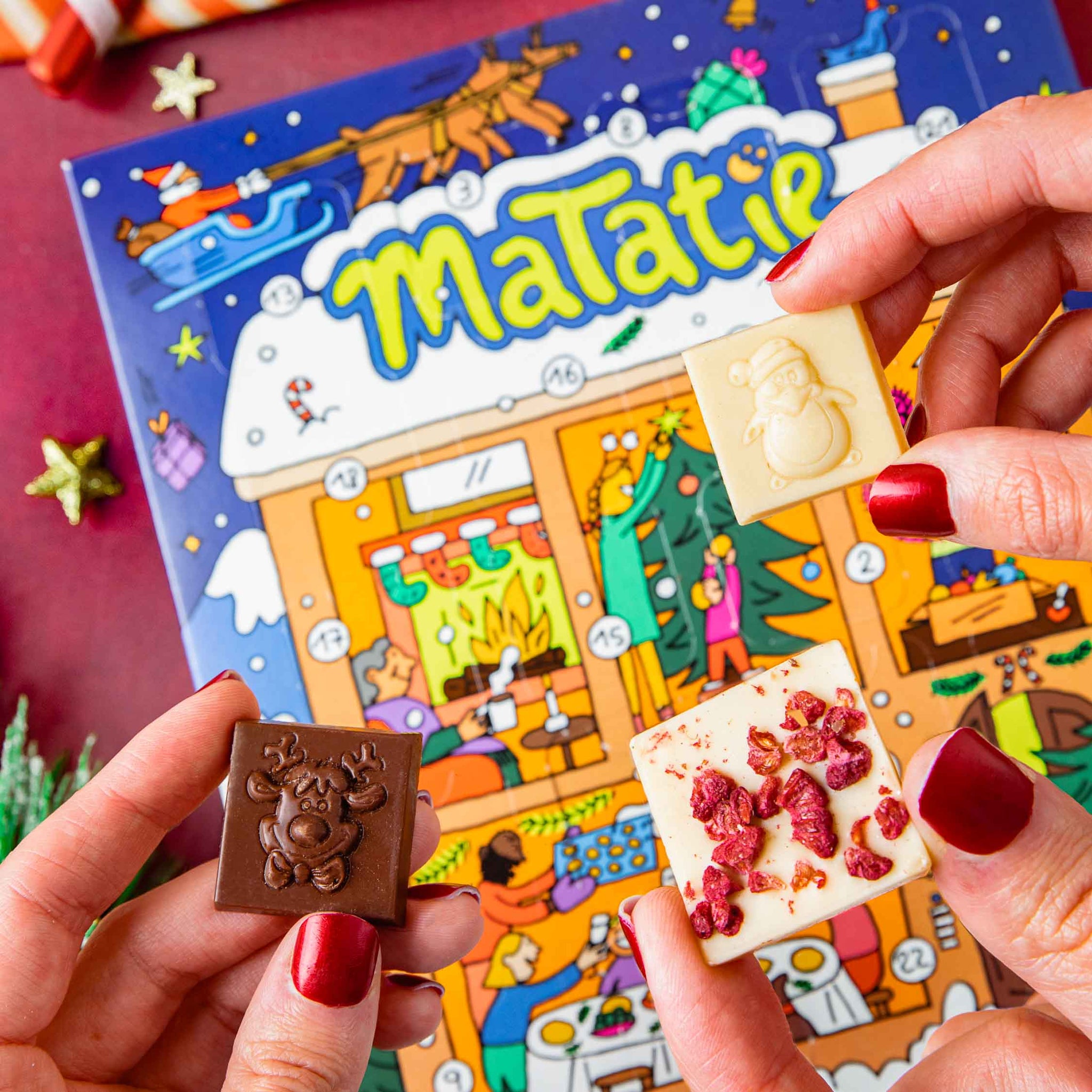 Blue Advent calendar