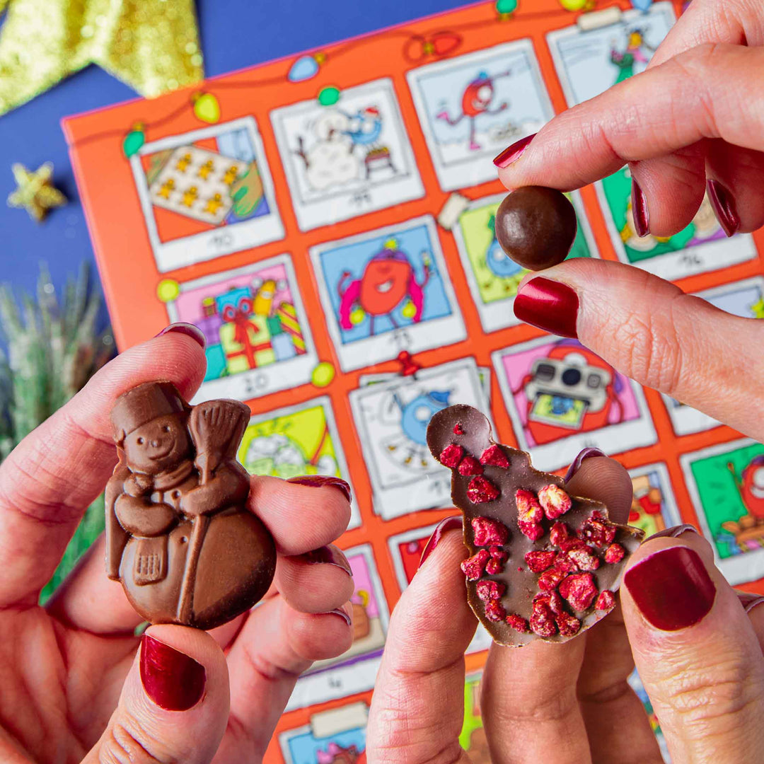 Calendrier de l'avent rouge